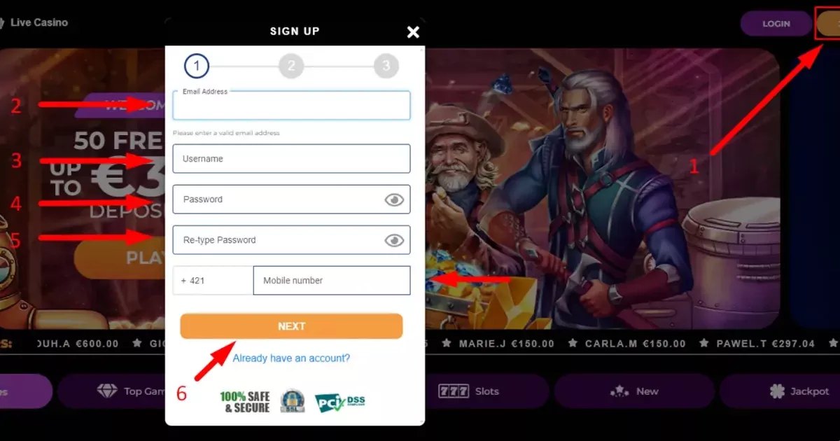 gratowin casinò login 32