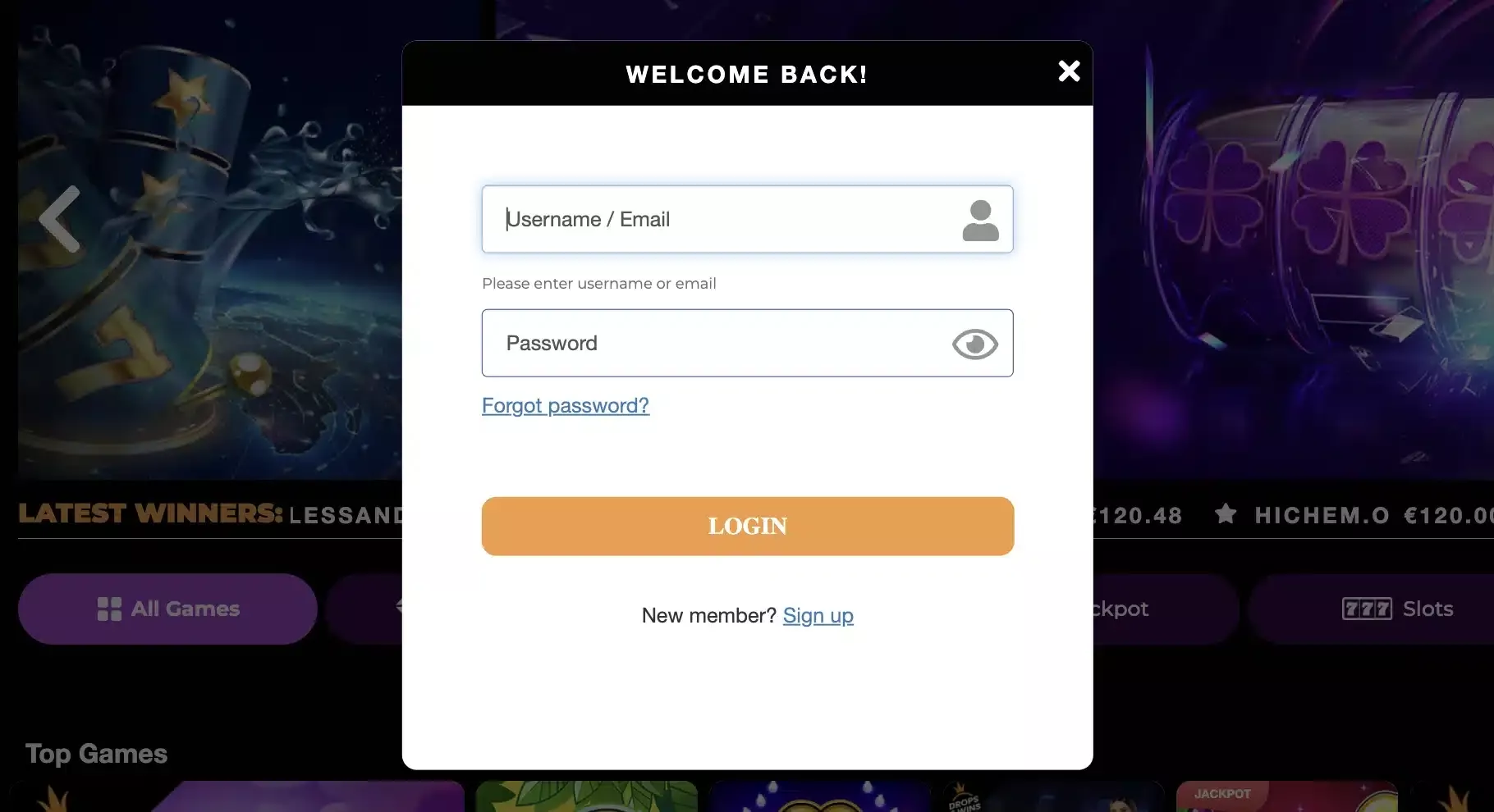 gratowin casino login 55